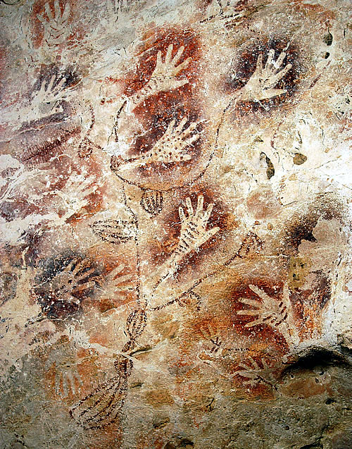 Hand cave art tree of life Earth Facts Cave art in Borneo